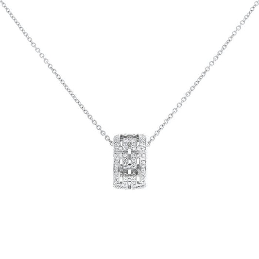 [Jewelicorn]PARENTESI NECKLACE SILVER DIAMOND