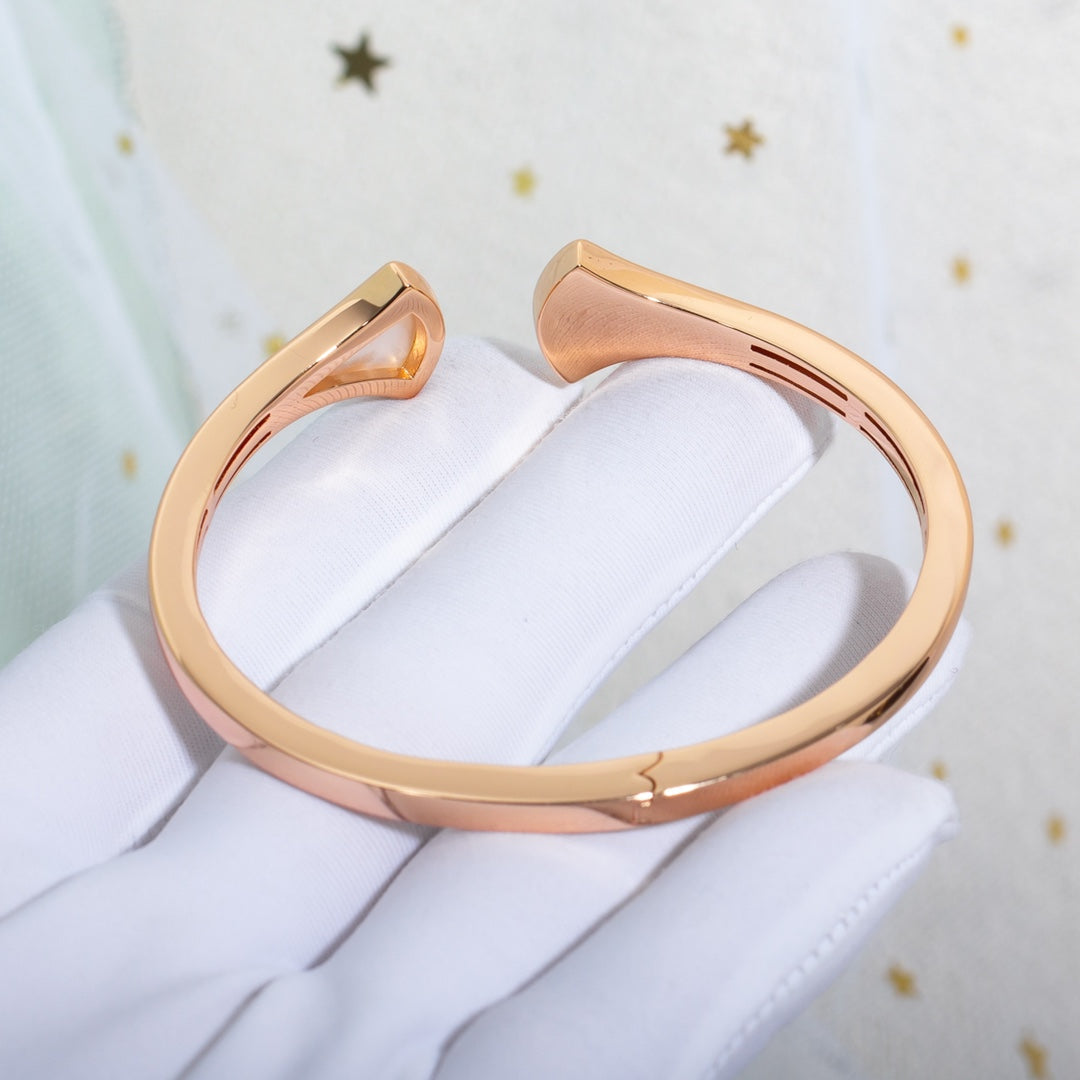 [Jewelicorn]DREAM BRACELET OPEN PINK GOLD MOP DIAMOND