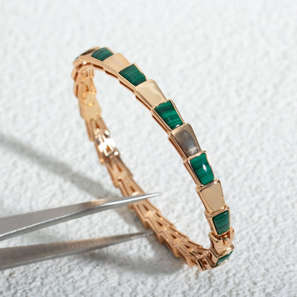 [Jewelicorn]SERPENTI BRACELET PINK GOLD MALACHITE