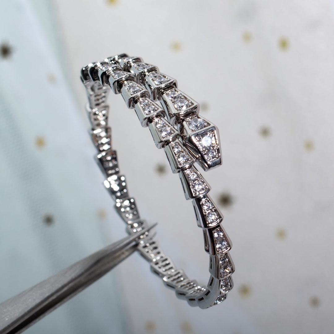 [Jewelicorn]SERPENTI BRACELET 6MM SILVER DIAMOND