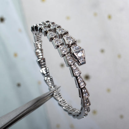 [Jewelicorn]SERPENTI BRACELET 6MM SILVER DIAMOND