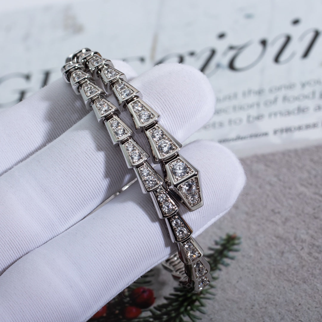 [Jewelicorn]SERPENTI BRACELET 6MM SILVER DIAMOND