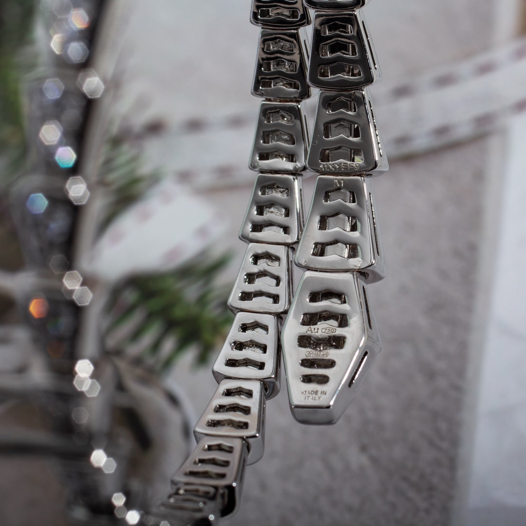 [Jewelicorn]SERPENTI BRACELET 6MM SILVER DIAMOND