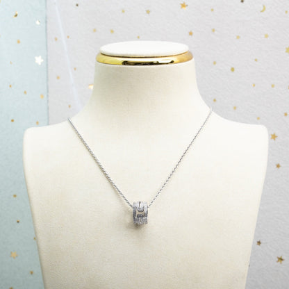 [Jewelicorn]PARENTESI NECKLACE SILVER DIAMOND
