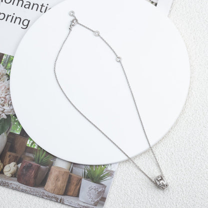 [Jewelicorn]PARENTESI NECKLACE SILVER DIAMOND