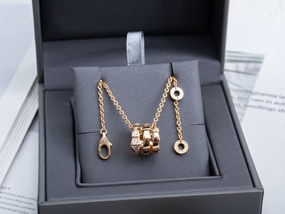 [Jewelicorn]SERPENTI PINK GOLD NECKLACE DIAMOND