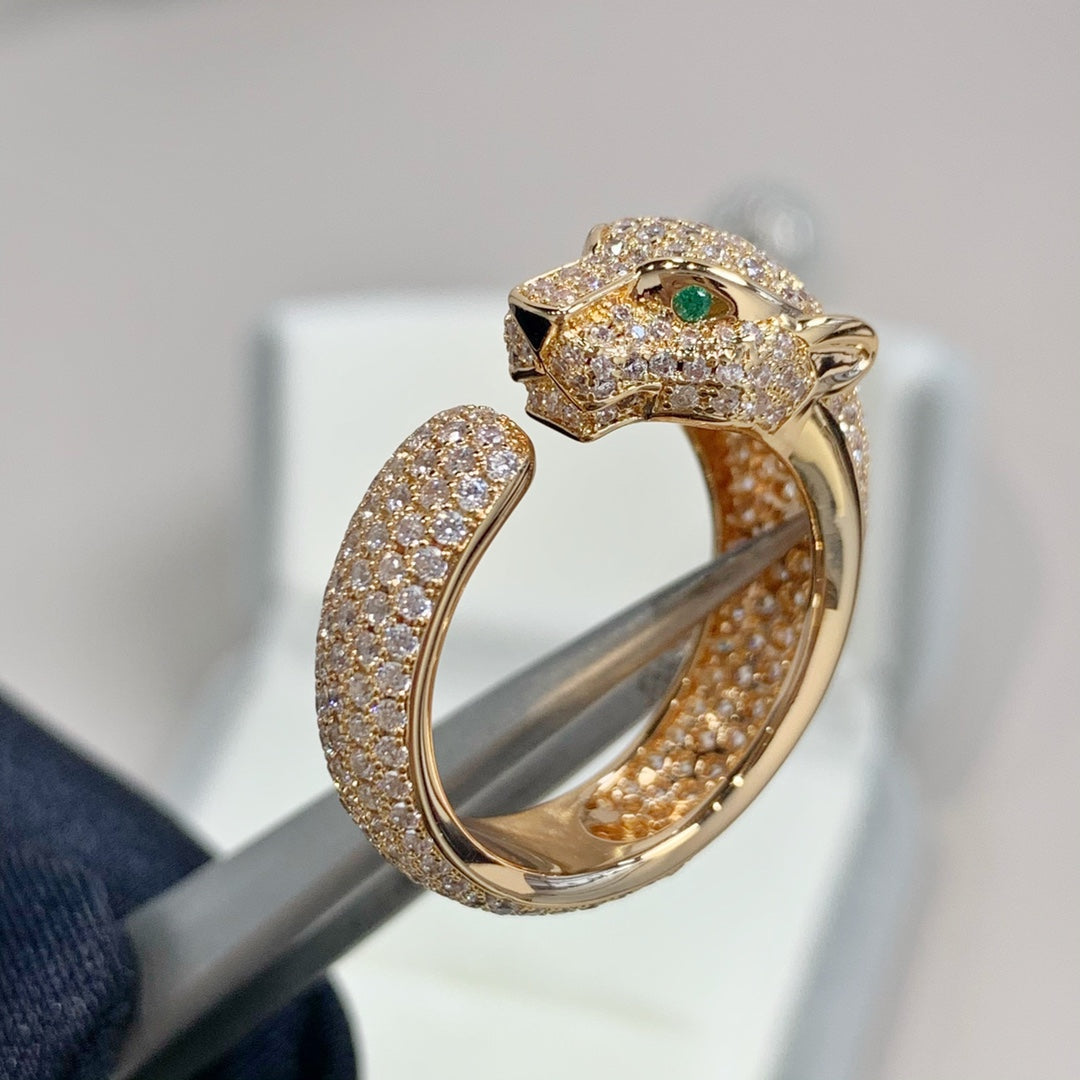 [Jewelicorn]PANTHERE PINK GOLD DIAMOND RING