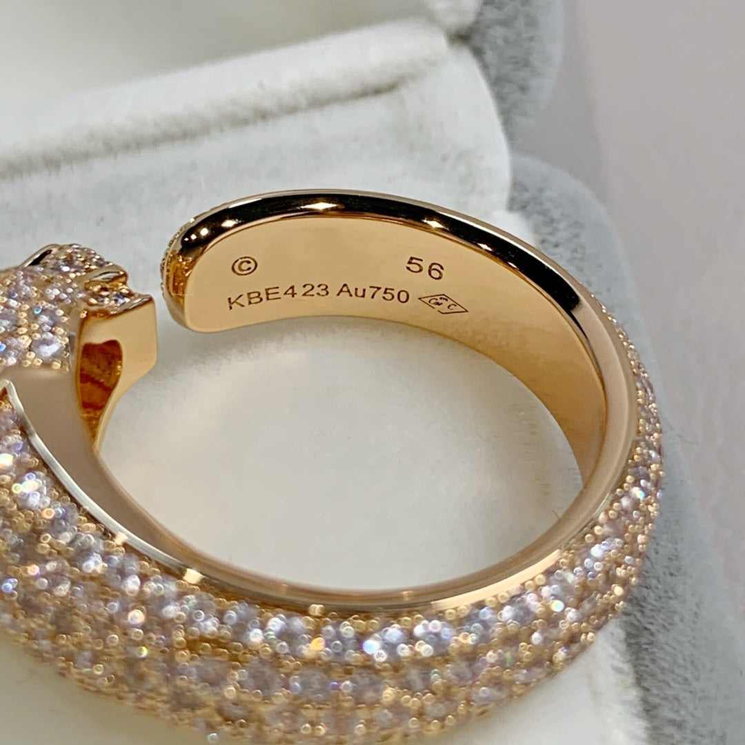 [Jewelicorn]PANTHERE PINK GOLD DIAMOND RING