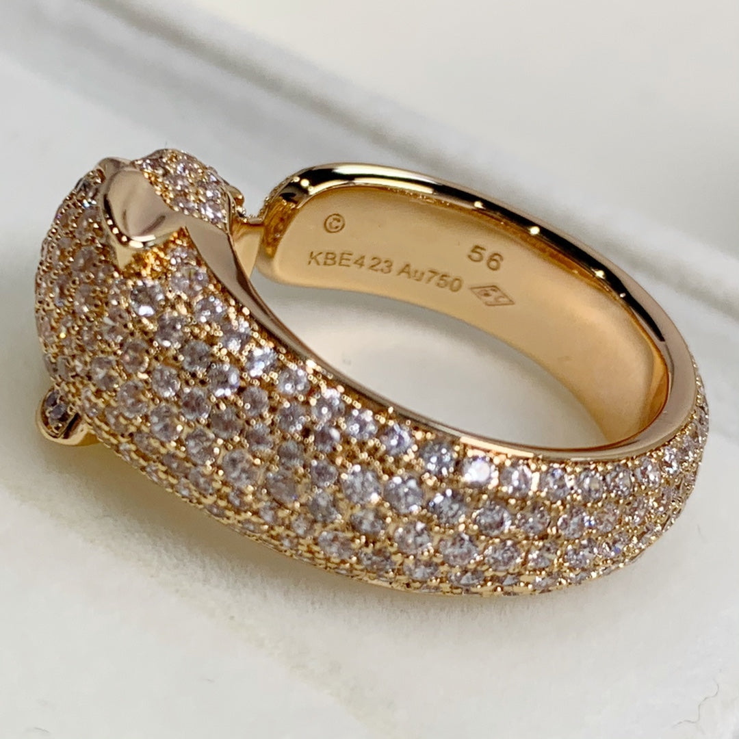 [Jewelicorn]PANTHERE PINK GOLD DIAMOND RING