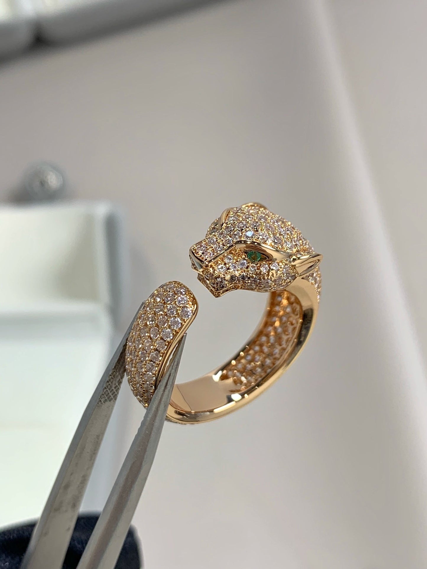 [Jewelicorn]PANTHERE PINK GOLD DIAMOND RING