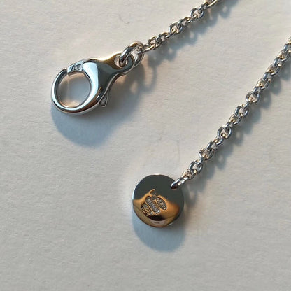[Jewelicorn]ZERO 1 BLACK CERAMIC SILVER NECKLACE