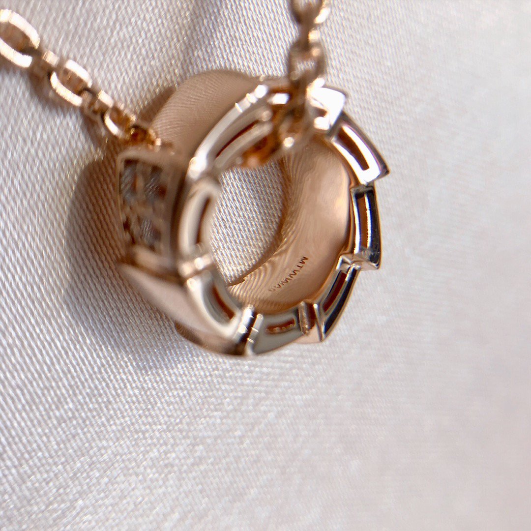 [Jewelicorn]SERPENTI PEDANT DIAMOND PINK GOLD NECKLACE