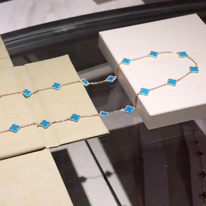 [Jewelicorn]CLOVER 20 MOTIFS TURQUOISE GOLD