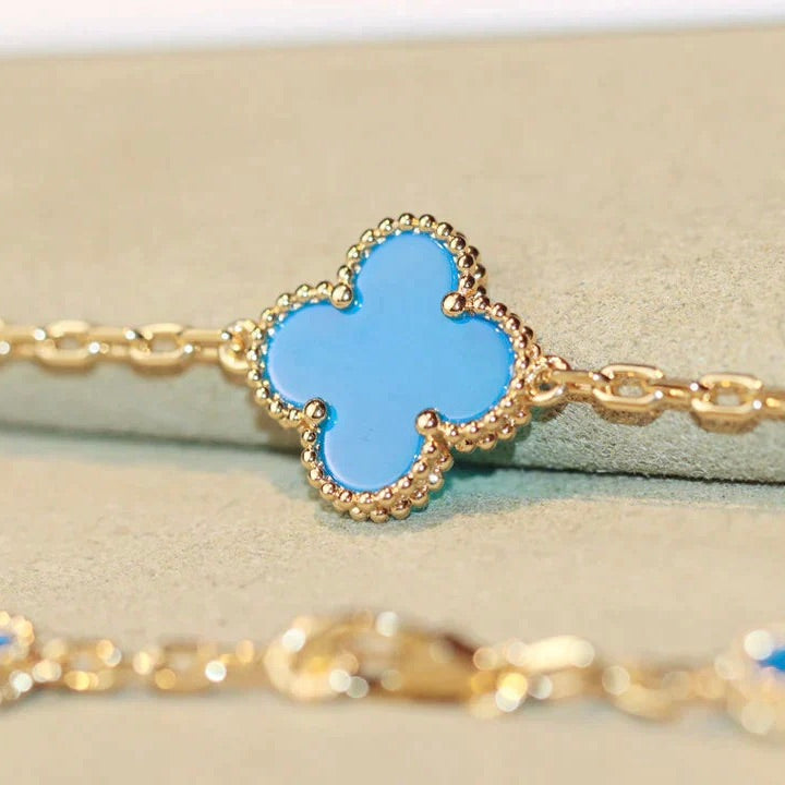 [Jewelicorn]CLOVER 20 MOTIFS TURQUOISE GOLD