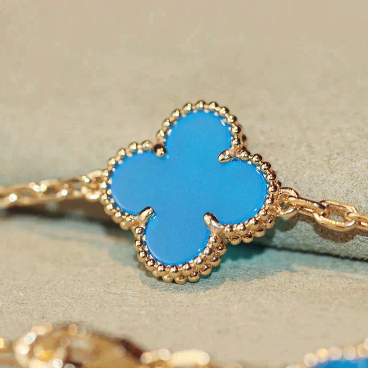 [Jewelicorn]CLOVER 20 MOTIFS TURQUOISE GOLD