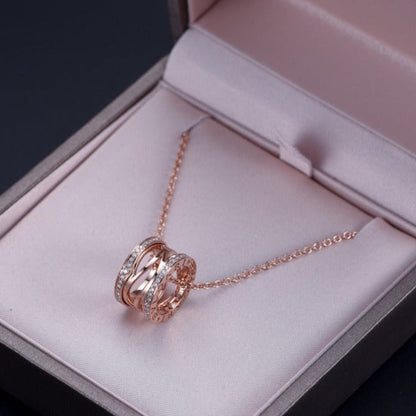 [Jewelicorn]ZERO 1 PINK GOLD DIAMOND OPEN NECKLACE