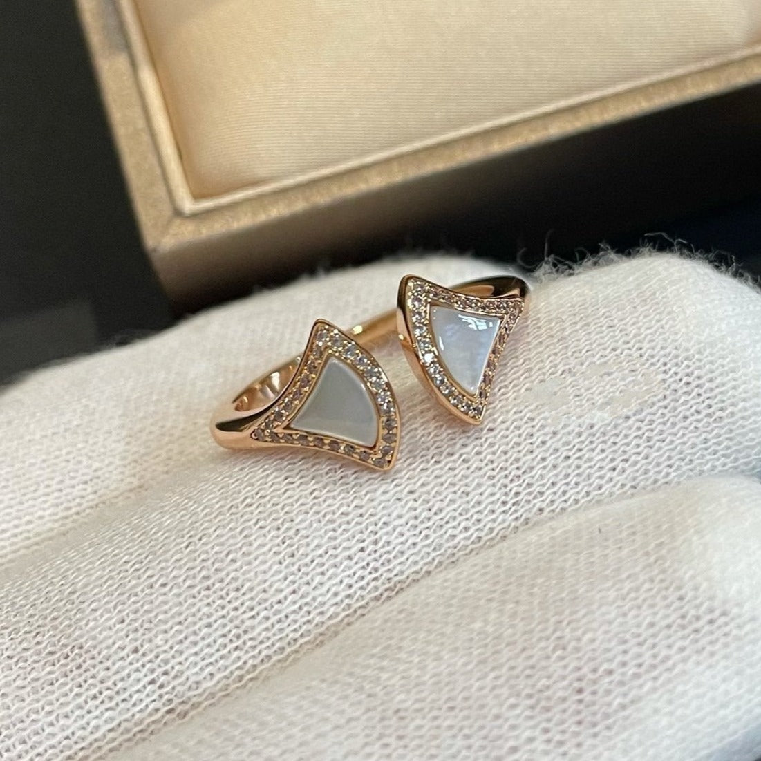 [Jewelicorn]DREAM MOP DIAMOND OPEN RING