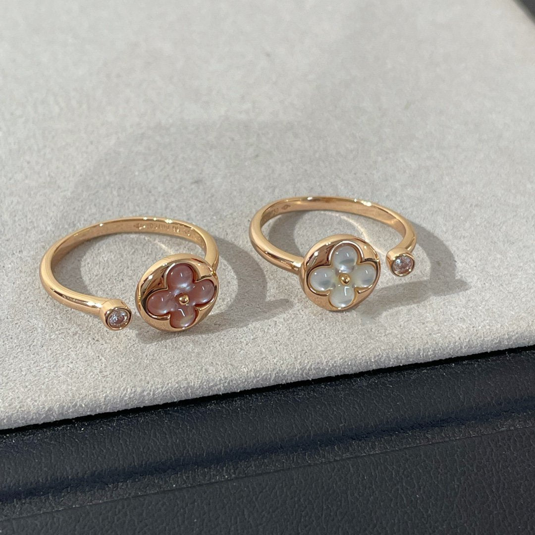 [Jewelicorn]SUN 1 DIAMOND PINK MOP RING