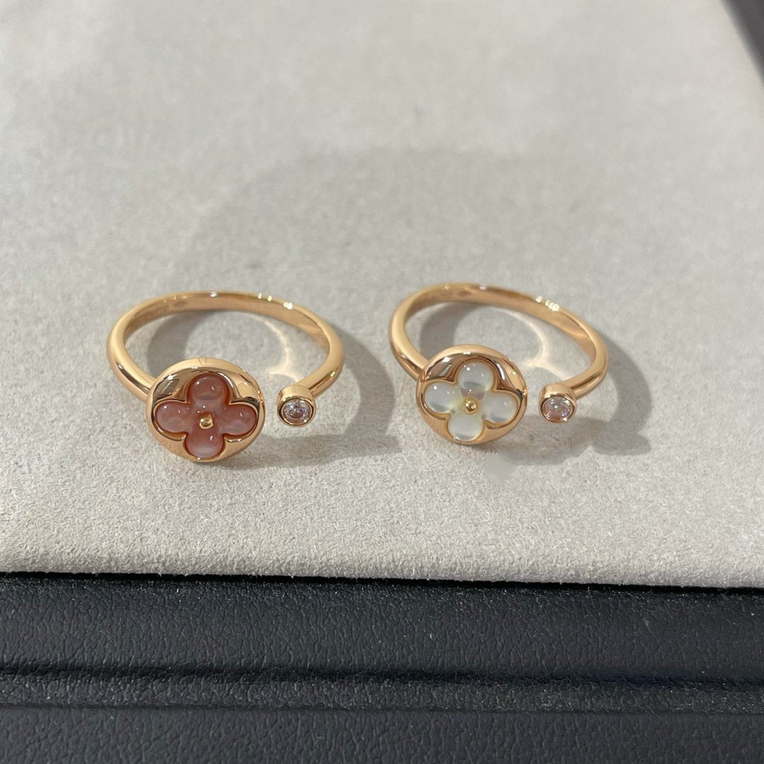 [Jewelicorn]SUN 1 DIAMOND PINK MOP RING