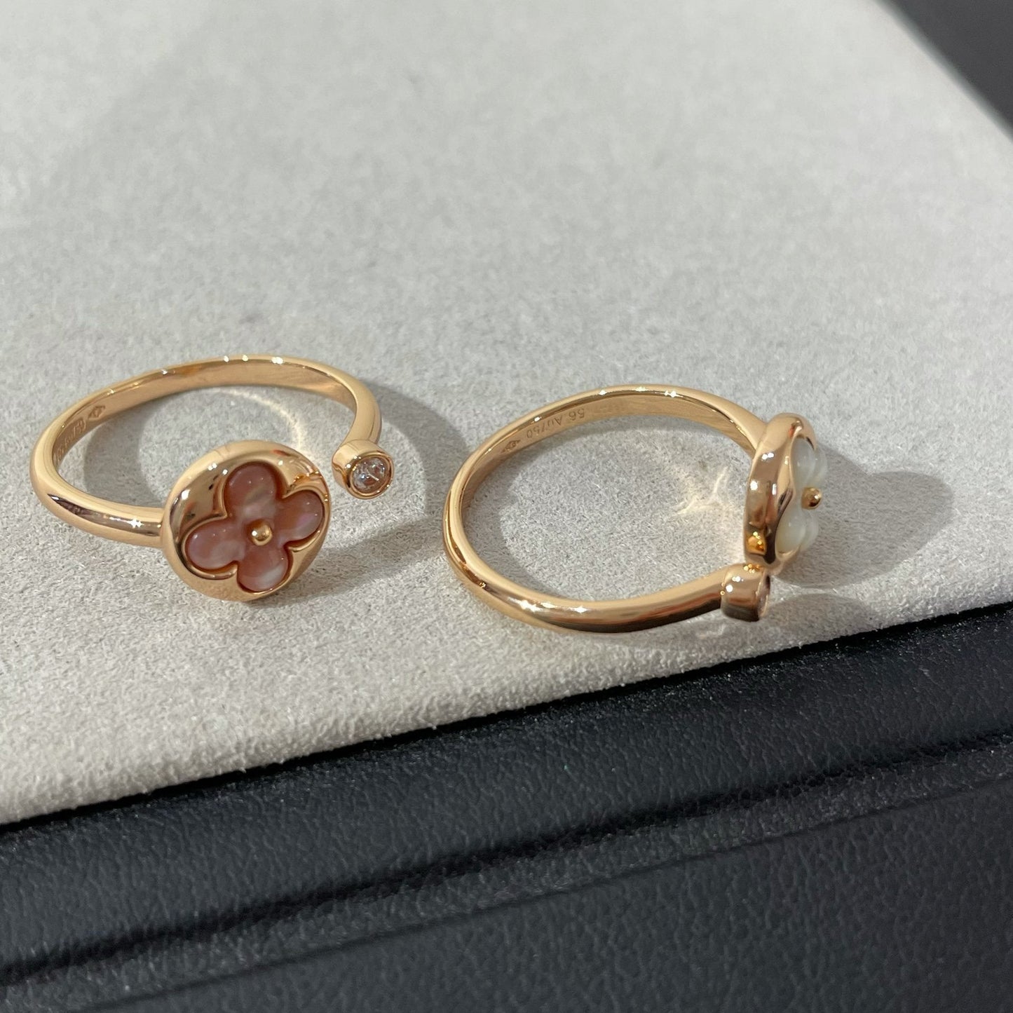 [Jewelicorn]SUN 1 DIAMOND PINK MOP RING