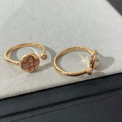 [Jewelicorn]SUN 1 DIAMOND PINK MOP RING