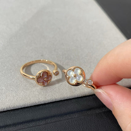 [Jewelicorn]SUN 1 DIAMOND PINK MOP RING