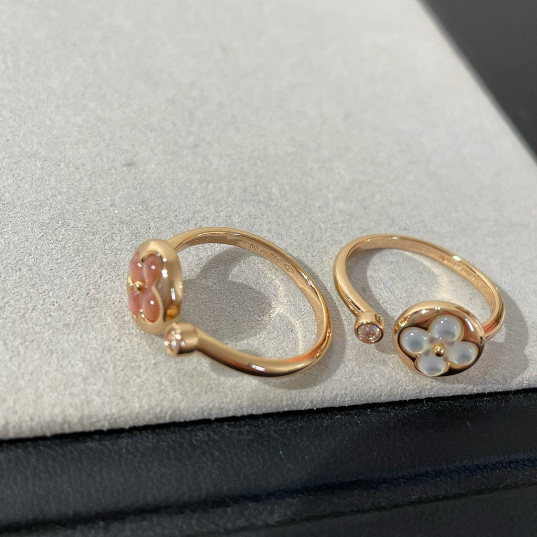 [Jewelicorn]SUN 1 DIAMOND PINK MOP RING