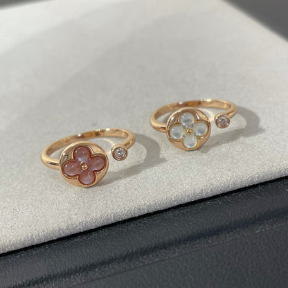[Jewelicorn]SUN 1 DIAMOND PINK MOP RING