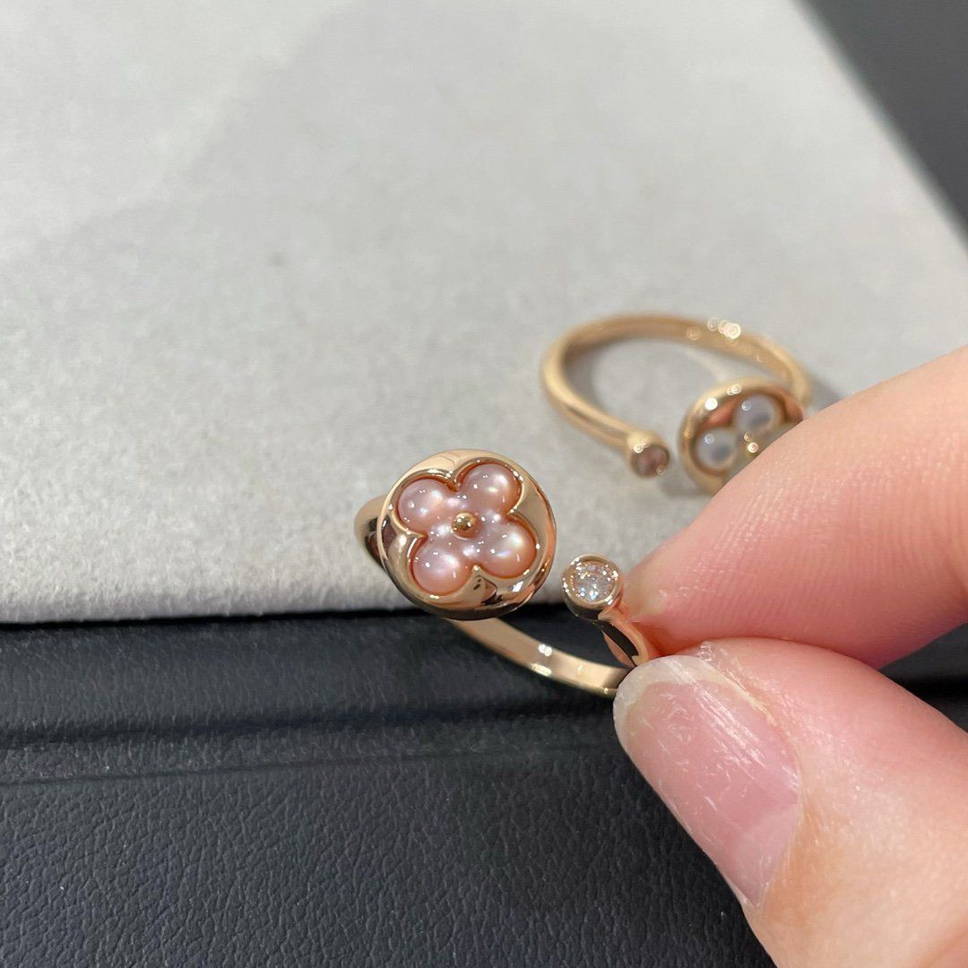 [Jewelicorn]SUN 1 DIAMOND PINK MOP RING