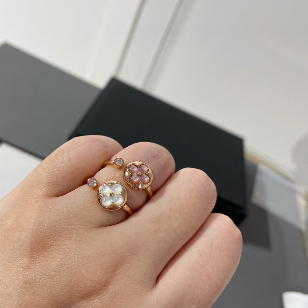 [Jewelicorn]SUN 1 DIAMOND PINK MOP RING
