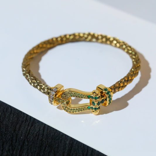[Jewelicorn]FORCE 10 GOLD GREEN DIAMOND PAVED