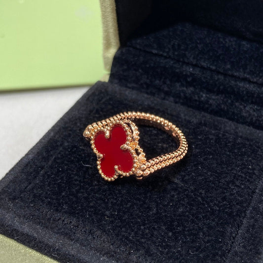 [Jewelicorn]CLOVER RIVERSIBLE ROSE GOLD RING