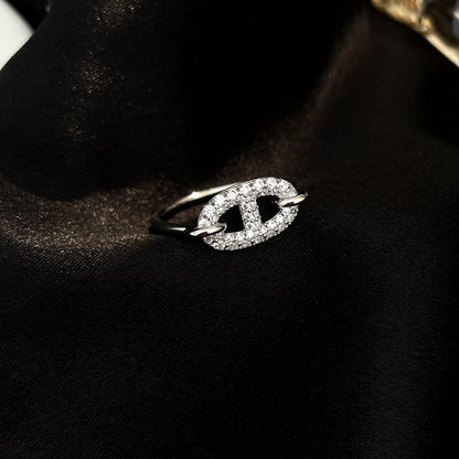 [Jewelicorn]RONDE SMALL SILVER DIAMOND RING