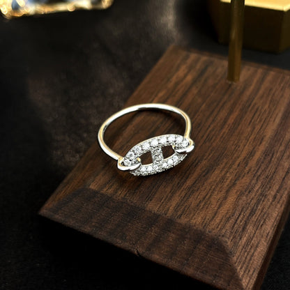 [Jewelicorn]RONDE SMALL SILVER DIAMOND RING