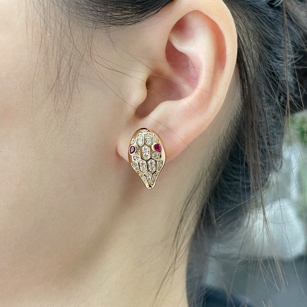 [Jewelicorn]SERPENT DIAMOND STUD EARRINGS