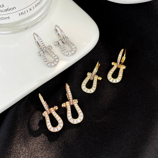 [Jewelicorn]FORCE 10 FULL DIAMOND DROP EARRINGS MEDIUM MODEL