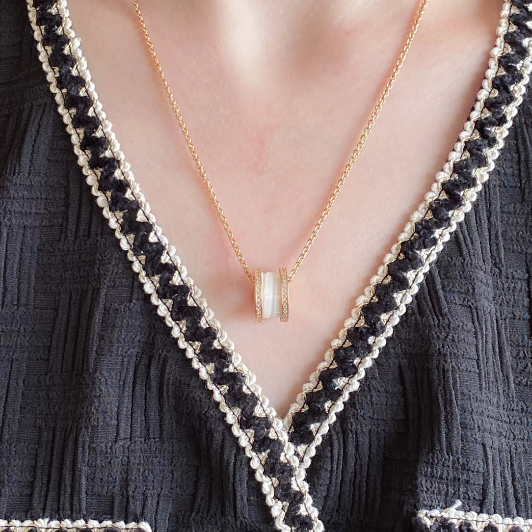 [Jewelicorn]ZERO 1 DIAMOND CERAMIC NECKLACE
