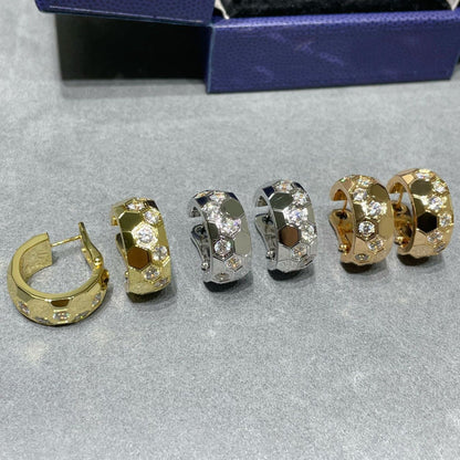 [Jewelicorn]BEE LOVE DIAMOND HOOP EARRINGS