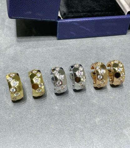 [Jewelicorn]BEE LOVE DIAMOND HOOP EARRINGS