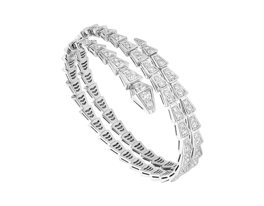 [Jewelicorn]SERPENTI BRACELET SILVER DIAMOND DOUBLE ROW