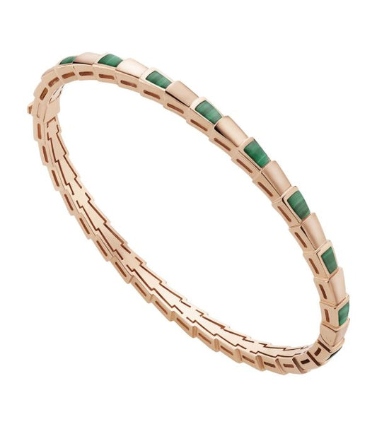 [Jewelicorn]SERPENTI BRACELET PINK GOLD MALACHITE