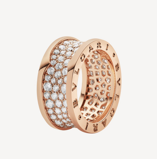 [Jewelicorn]ZERO 1 WITH PAVED DIAMONDS ON THE SPIRAL RING
