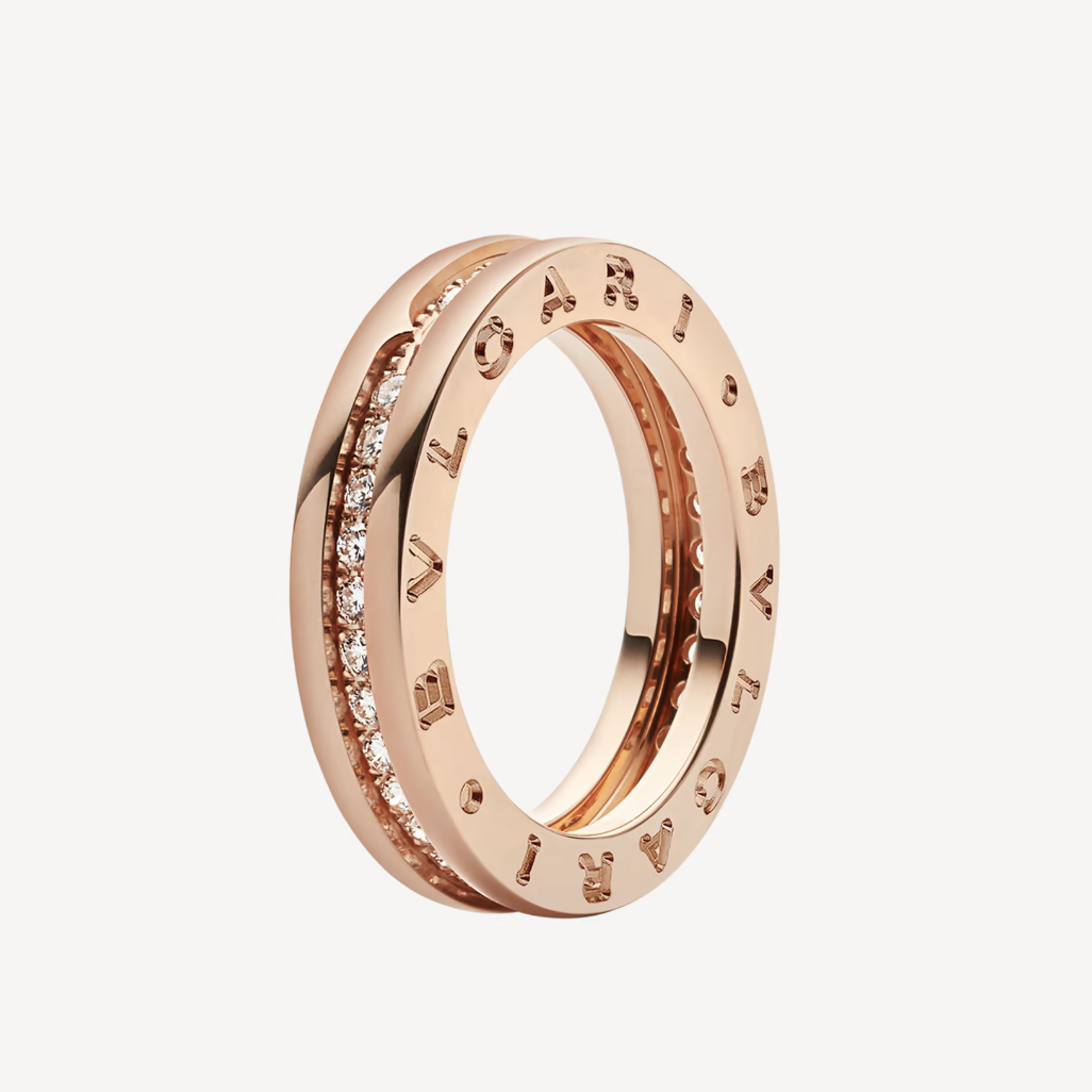 [Jewelicorn]ZERO 1 ONE-BAND PAVED DIAMONDS ON THE SPIRAL RING