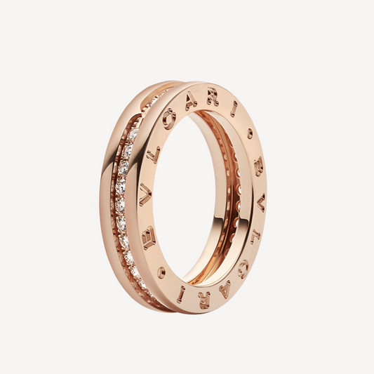 [Jewelicorn]ZERO 1 ONE-BAND PAVED DIAMONDS ON THE SPIRAL RING
