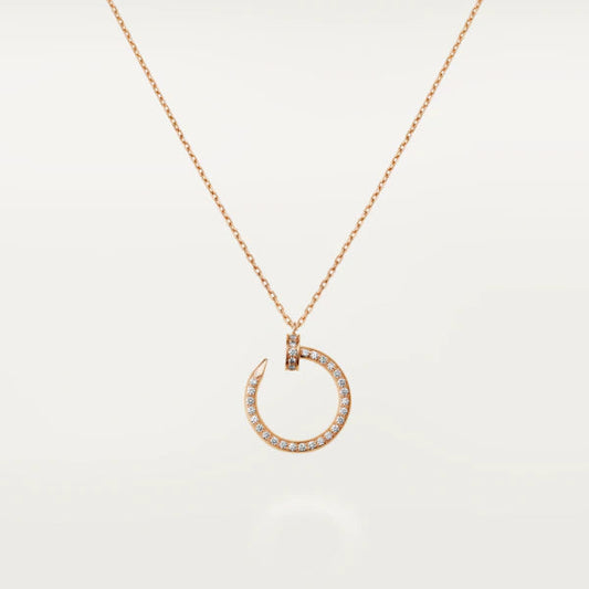 [Jewelicorn]JUSTE NECKLACE PINK GOLD DIAMONDS