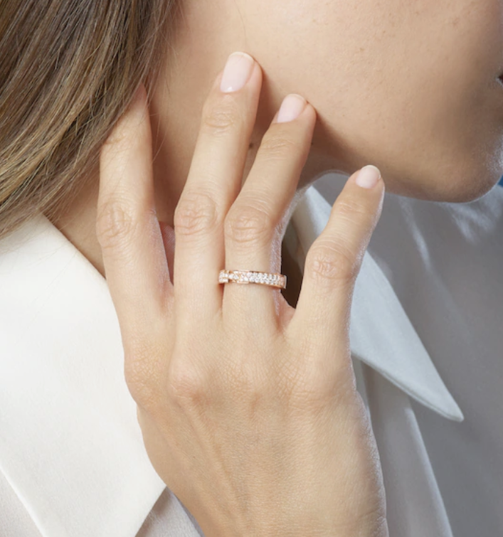 [Jewelicorn]ALLIANCE LIENS VIDENCE PAVED DIAMOND 4MM RING