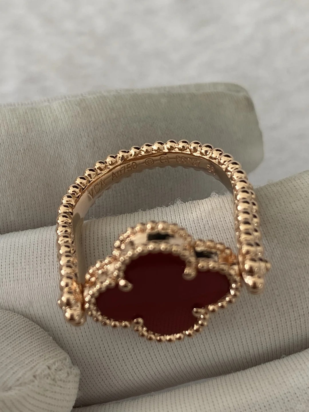 [Jewelicorn]CLOVER RIVERSIBLE ROSE GOLD RING
