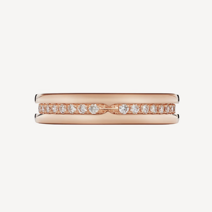 [Jewelicorn]ZERO 1 ONE-BAND PAVED DIAMONDS ON THE SPIRAL RING