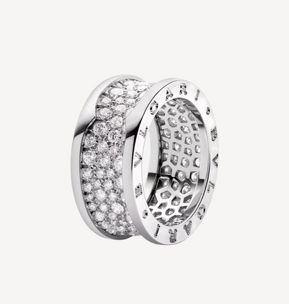 [Jewelicorn]ZERO 1 WITH PAVED DIAMONDS ON THE SPIRAL RING