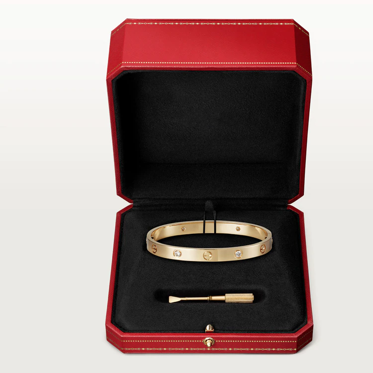 [Jewelicorn]LOVE BRACELET 6.1MM 4 DIAMONDS